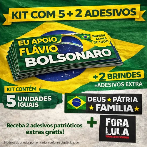 Kit 7 Adesivos — Flávio Bolsonaro